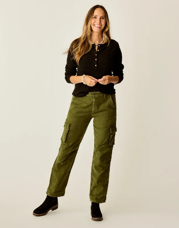 Nina Cargo Pant: Fir Stylish Slim Trousers