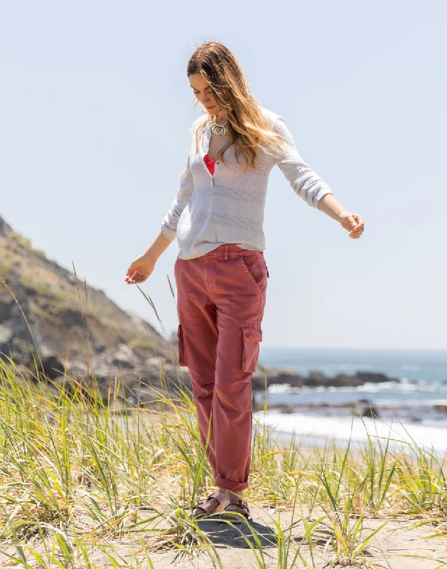 Nina Cargo Pant: Henna Comfortable Jogging Pants