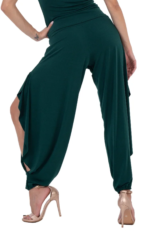 Harem Style Tango Pants With Slits Cozy Maternity Pants