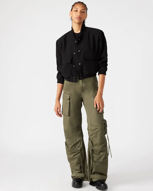 DUO PANT OLIVE Comfy Zip-Up Pants