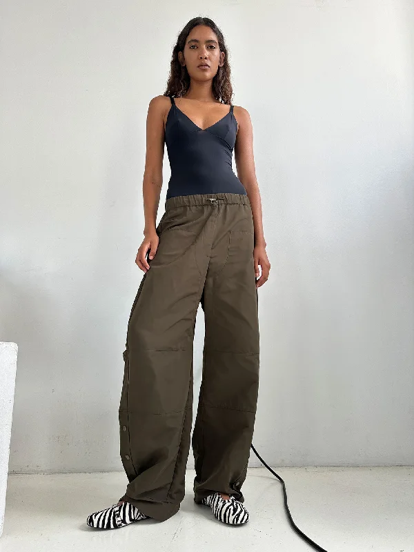 Elemental Parachute Pant | Seaweed Stylish Elastic Waist Pants