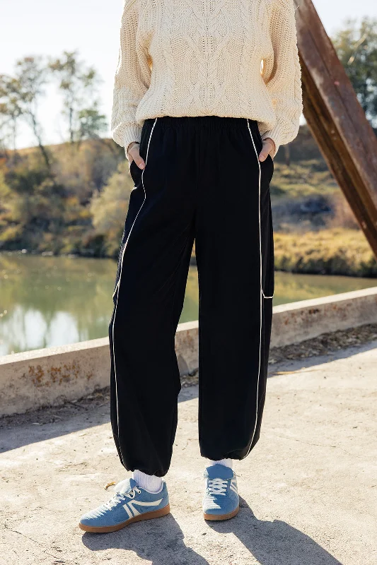 She’s A Runner Track Pants Relaxed Linen Pants