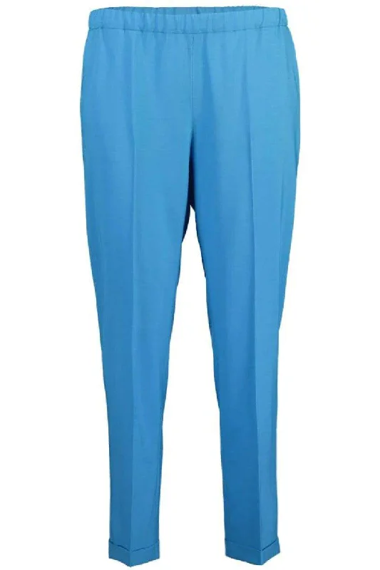 Cropped Narrow Leg Pant - Turquoise Classic Straight-Leg Pants