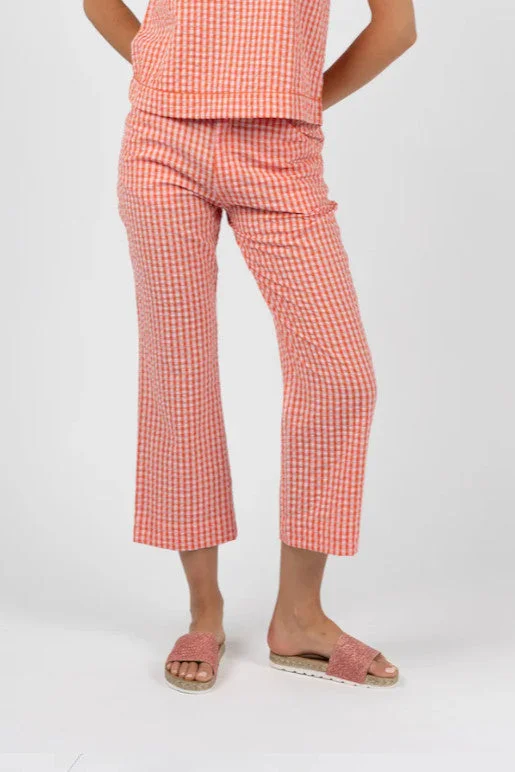 Humidity - Paloma Pant, Pink and Red Trendy Printed Pants