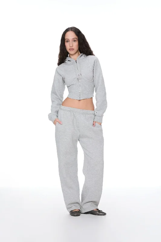 ZEV PANT - GREY High-Waist Jeans