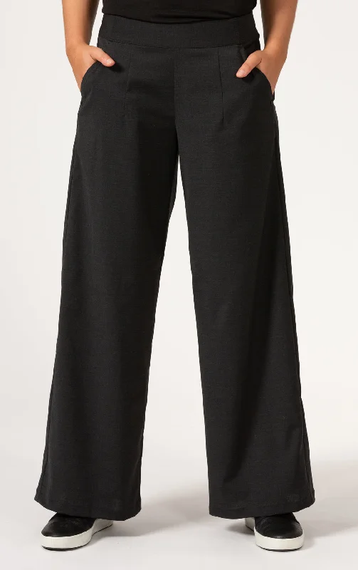 LIGHTWEIGHT WOOL BLEND WIDE LEG PANT Cozy Maternity Pants