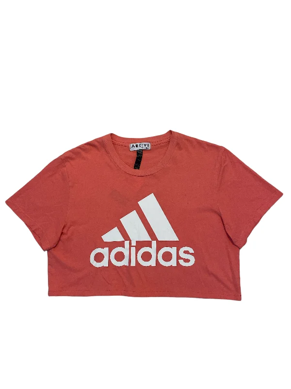 ADIDAS Pink Baby T-Shirt Chenille Brocade Lace