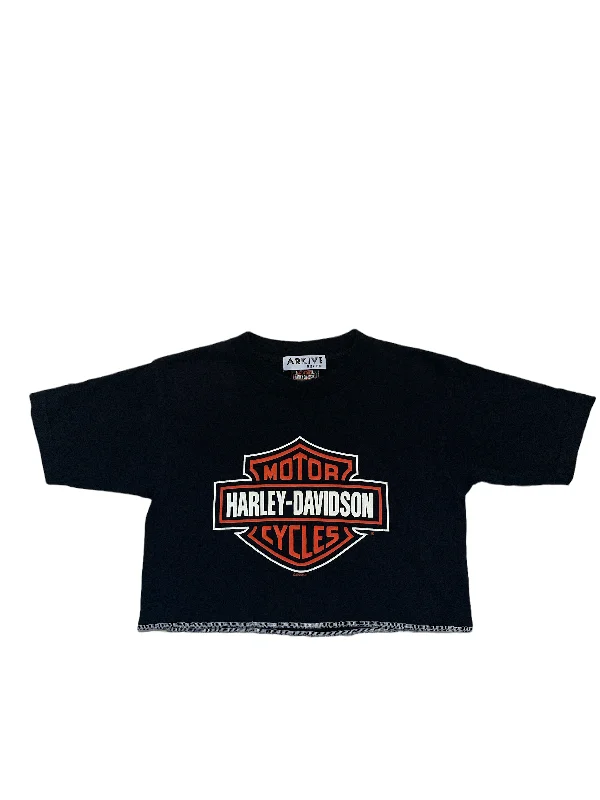 Harley Davidson Black Baby T-Shirt Polka Dot Checkered Tartan