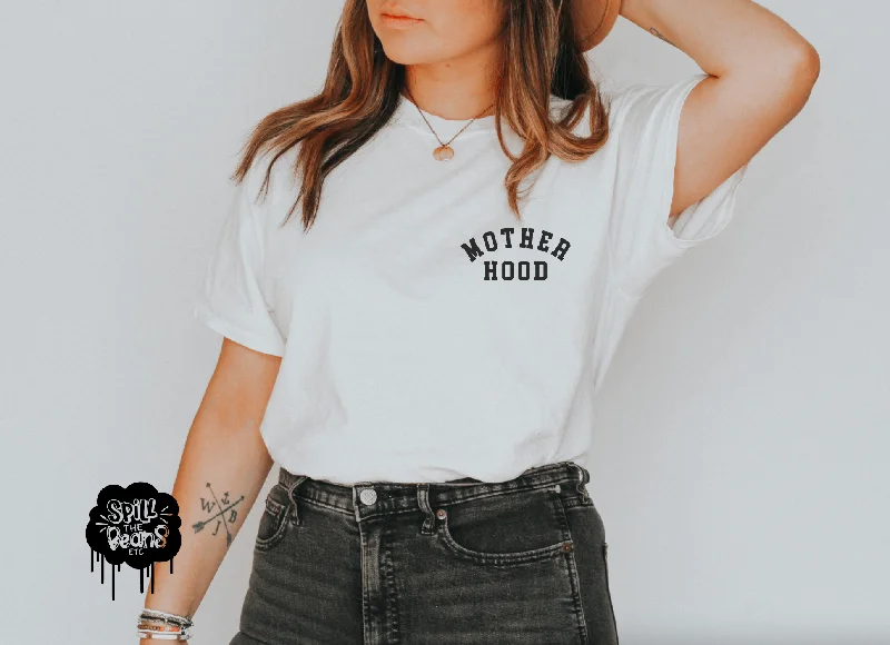 Motherhood Adult Shirt Collared Crew Neck Turtle Neck