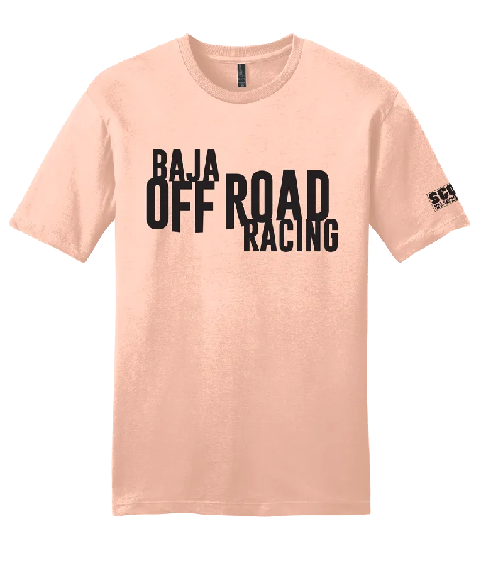 OFF-Road Tee - Dusty Peach Graphic Embroidered Appliqued