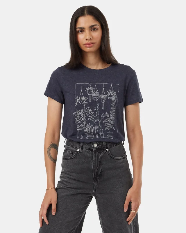 Plant Club T-Shirt Mesh Canvas Denim