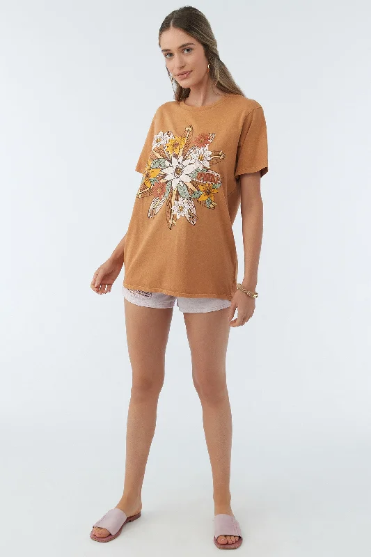 SUNSET SCENE TEE Basic T-Shirt Crew Neck Short Sleeve