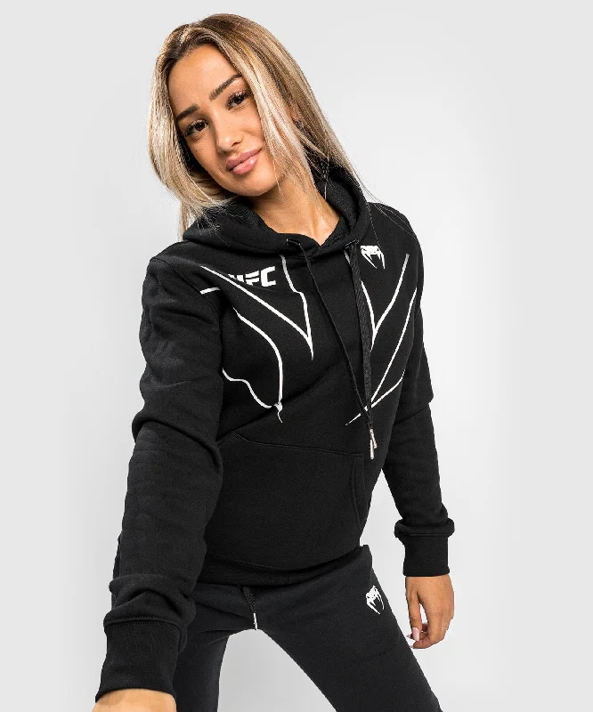 Sweatshirt UFC Venum Authentic Fight Night 2.0 Replica - Pour Femmes - Noir Zippered Front Buttoned Front Snap Front