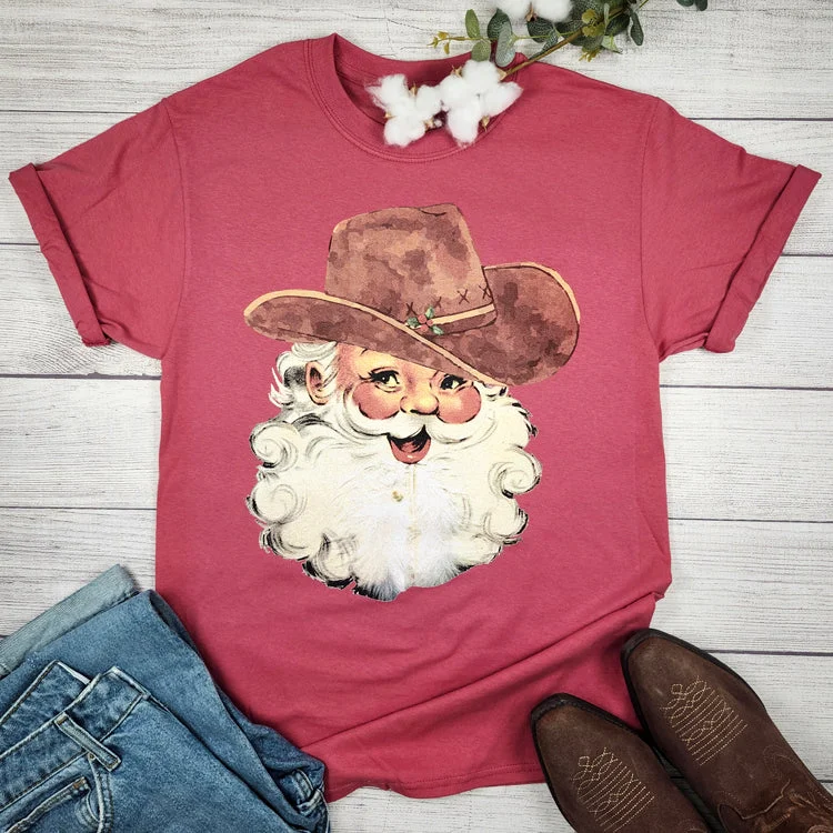 Vintage Santa Tee Lace Blend Ribbed Blend Corduroy Blend