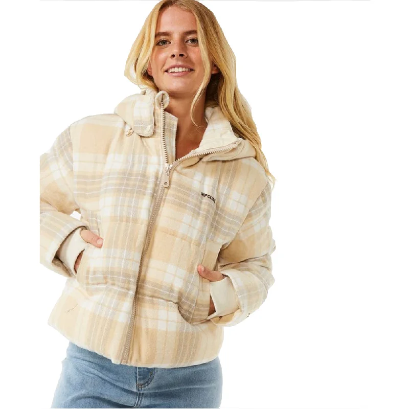 Anti-Series Surf Check Jacket - Womens Tailored Jacket Straight Jacket A-Line Jacket