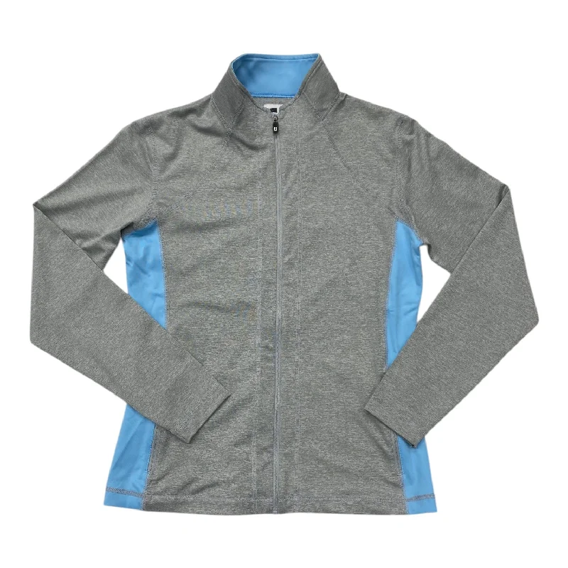 Athletic Jacket By Foot Joy In Blue & Grey, Size: S Anorak Shell Jacket Lightweight Jacket