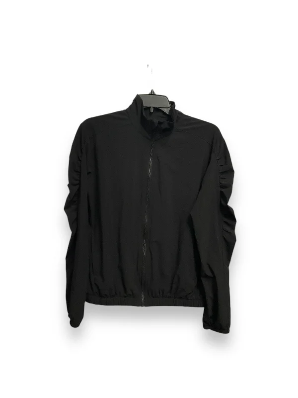 Athletic Jacket By Zella In Black, Size: S Satin Jacket Silk Jacket Chiffon Jacket