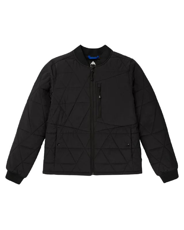 Burton Women's Versatile Heat Insulated Jacket - True Black Welt Pockets Slit Pockets Flap Pockets