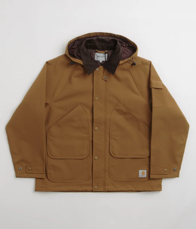 Carhartt Clarton Jacket - Hamilton Brown / Tobacco Wool Jacket Cashmere Jacket Tweed Jacket