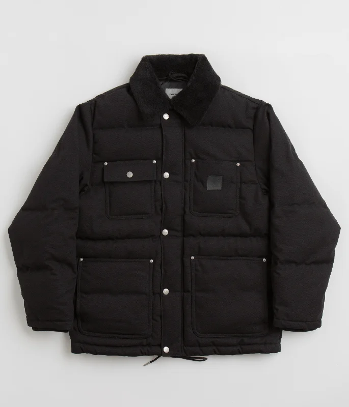 Carhartt Rayley Jacket - Black Fleece Jacket Down Jacket Feather Jacket