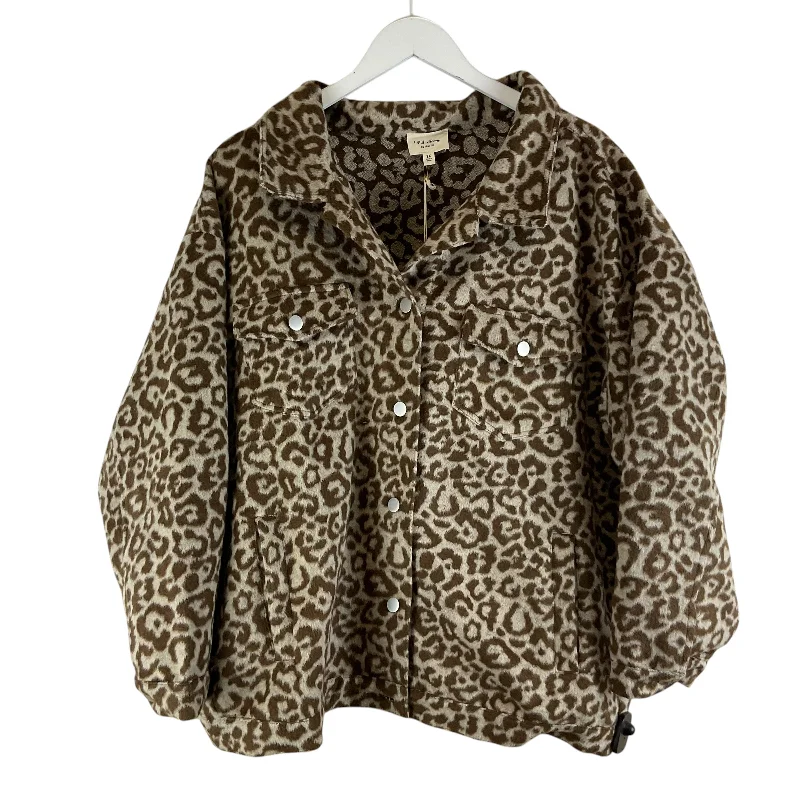 Jacket Other By 143 Story In Animal Print, Size: 2x Tailored Jacket Straight Jacket A-Line Jacket