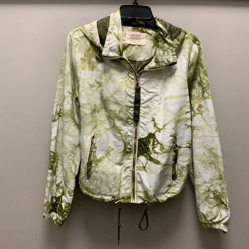 Jacket Other By Ashley In Green, Size: L Trench Coat Raincoat Waterproof Jacket