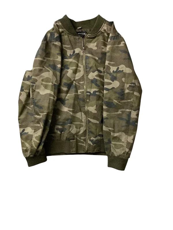 Jacket Other By New Look In Camouflage Print, Size: 2x Mesh Jacket Canvas Jacket Denim Jacket