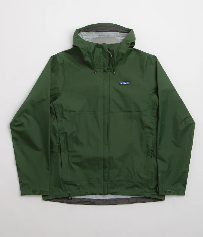 Patagonia Torrentshell 3L Jacket - Torrey Pine Green Appliqued Jacket Beaded Jacket Sequined Jacket