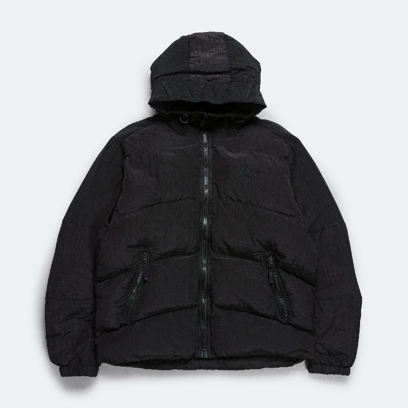 Ripstop Puffer Jacket - Black Herringbone Jacket Checkered Jacket Solid Jacket