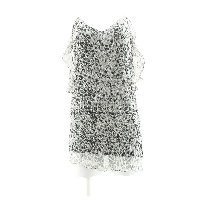 Gray Animal Print Mini Dress Trendy Floral Mini Dress