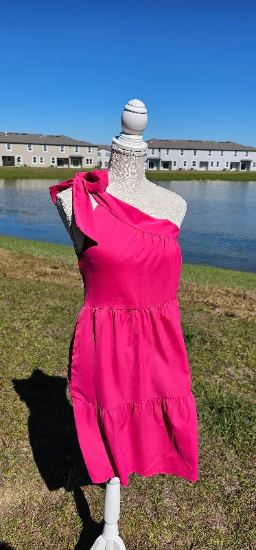 One Hot Mama Mini Dress - Pink - SMALL | LARGE | X-LARGE - FINAL SALE Cozy T-Shirt Mini Dress