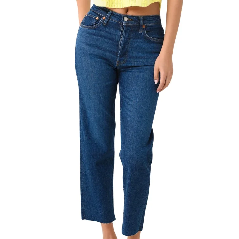 70's Stove Pipe Jean In Jetty Elegant Bootcut Fit Jeans