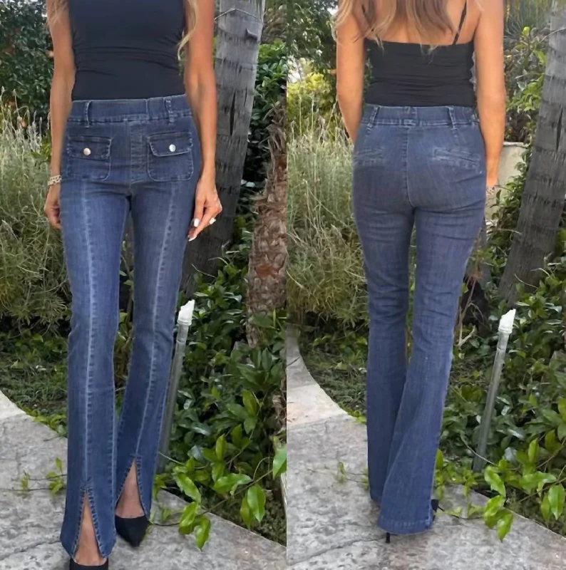 Adele Jean In Denim Elegant Bootcut Fit Jeans