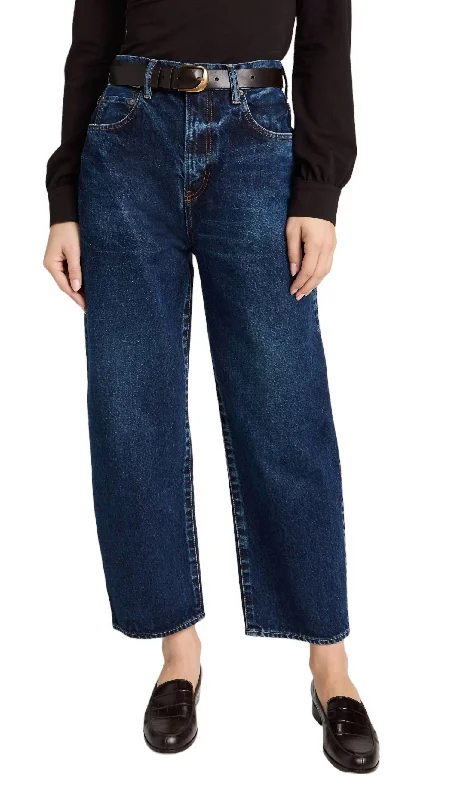 Allensworth Round Jean In Dark Blue Classic Blue Denim Jeans