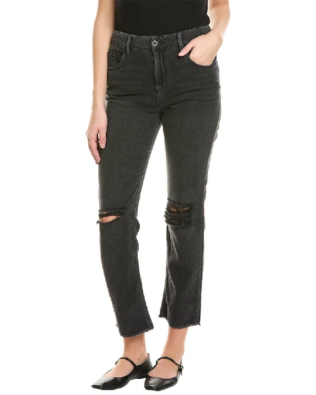 Bella Dahl Lennon Straight Leg Ripped Knee Jean Casual Distressed Denim Jeans