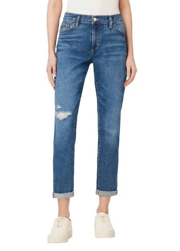 Bobby Mid Rise Boyfriend Jean In Be The Light Chic Faded Blue Jeans