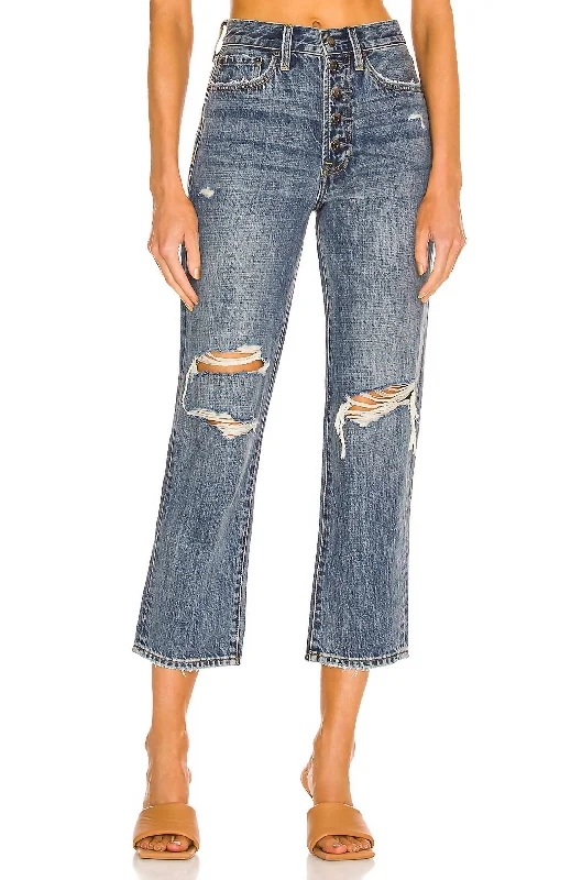 Charlie Straight Jean In Pulse Distressed Casual Light Wash Jeans