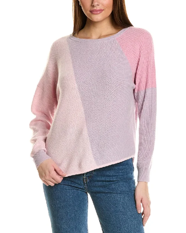 Collaboration Mixed Media Crewneck Cashmere Sweater Lightweight Heavyweight Midweight