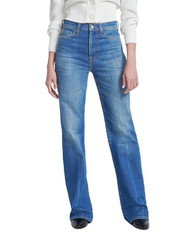 Easy Boot Jean In Garden Party Comfortable Zip-Up Skinny Jeans