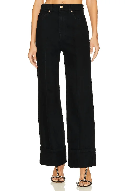 Genevieve Jean In Noir Wash Elegant Bootcut Fit Jeans