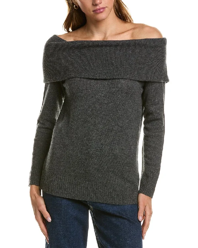 Hannah Rose Cowl Wool & Cashmere-Blend Sweater Cable Knit Ribbed Knit Lace Knit