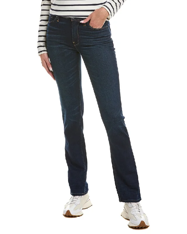 HUDSON Jeans Nico Mid-Rise Requiem Straight Jean Elegant Tapered Leg Denim