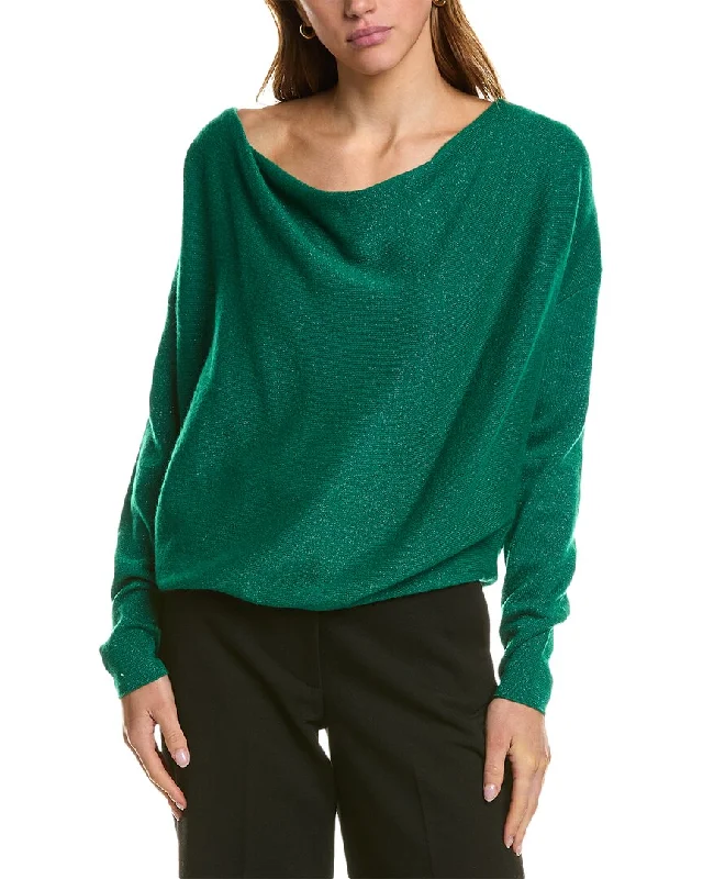 InCashmere Cowl Neck Cashmere Sweater Layered Multi-layer Single Layer