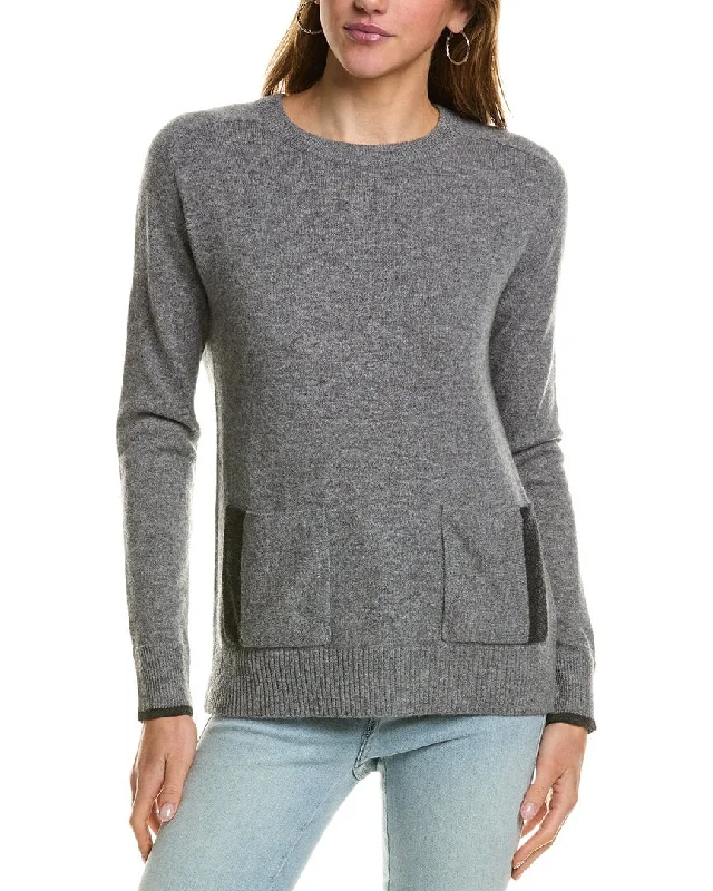 InCashmere Crewneck Cashmere Sweater Stretchy Elastic Breathable