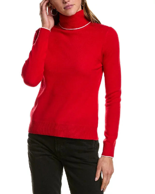 InCashmere Turtleneck Cashmere Sweater Cotton Fabric Linen Fabric Terry Fabric