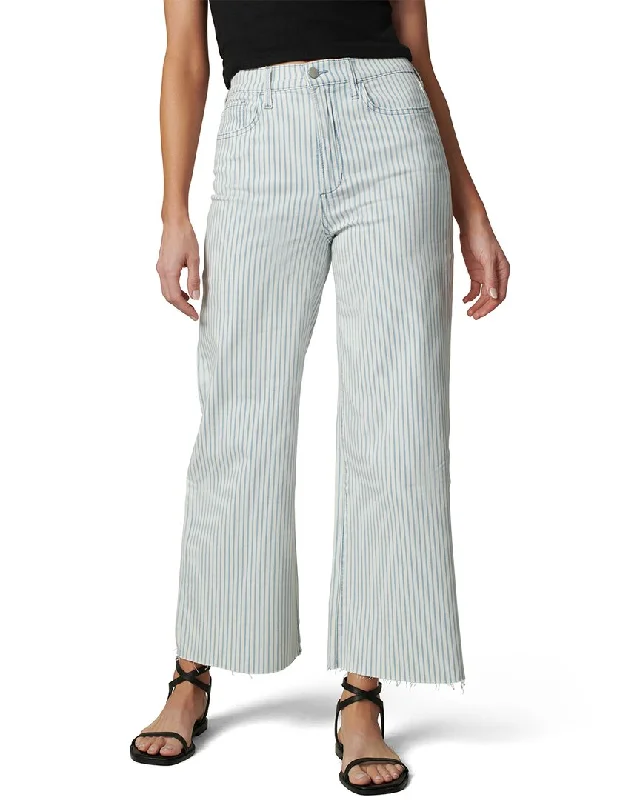 JOE'S Jeans The Mia Rail Road Stripe Ankle Jean Fashionable White Denim Jeans