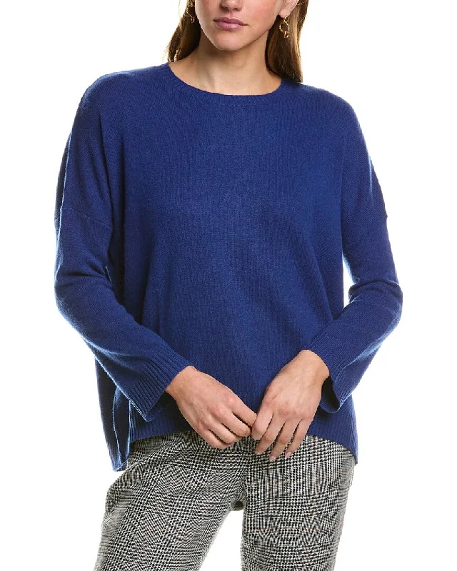 Kier + J Dropped-Shoulder Dolman Cashmere Sweater Jersey Fabric Tulle Fabric Batik Fabric