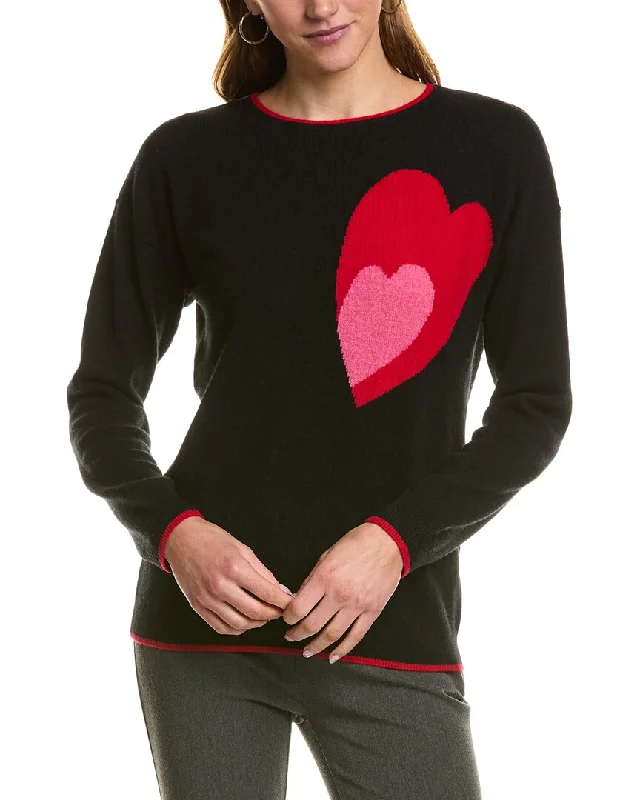 Kier + J Heart Cashmere Sweater Stretchy Elastic Breathable