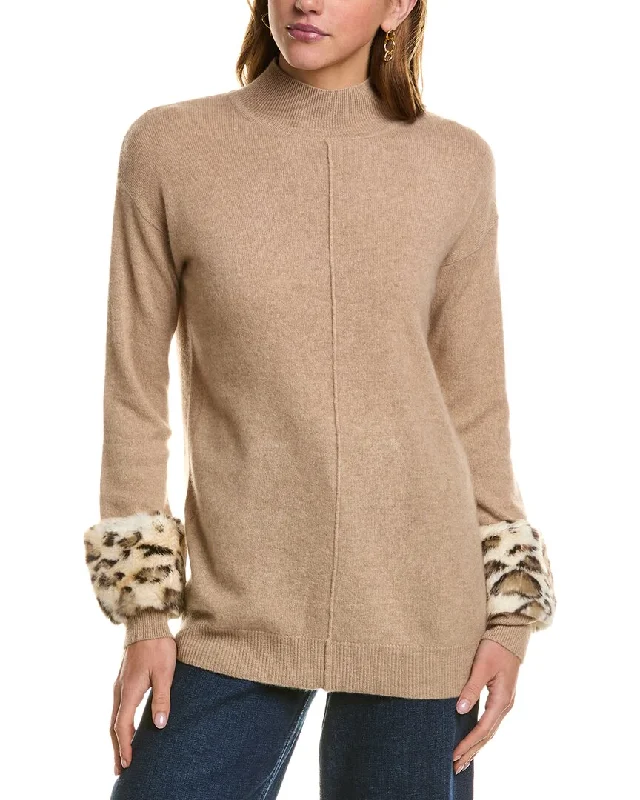 Kier + J Turtleneck Cashmere Sweater Anti-Pilling Anti-Shrink Durable