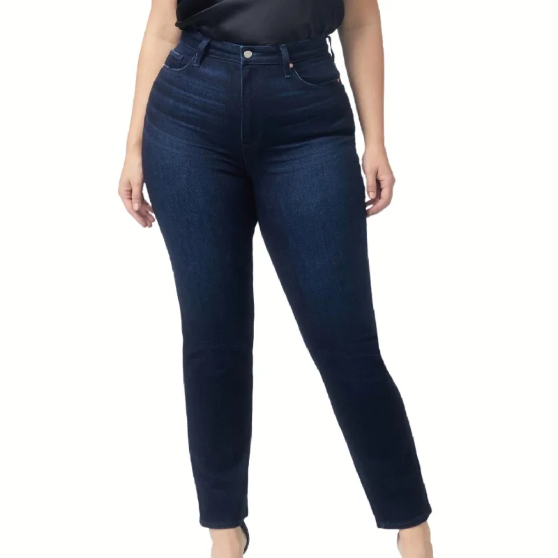 Knockout Ultra High Rise Straight Leg Jean In Solstice Stylish Relaxed Fit Skinny Jeans